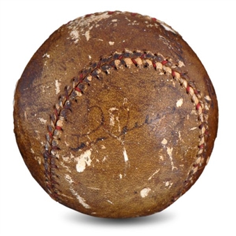 Multi-Signed Baseball Including Babe Ruth and Lou Gehrig